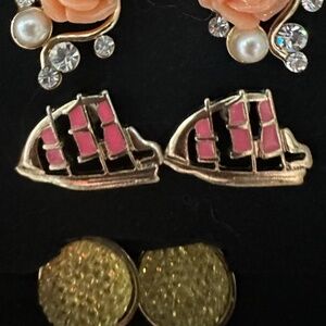 Vintage sail boats gold